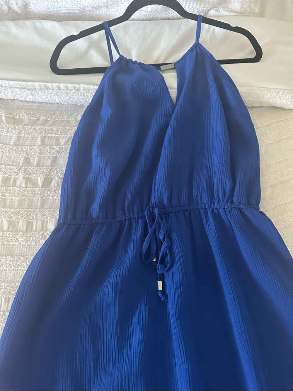 Bar III Royal Blue Pleated Maxi Dress